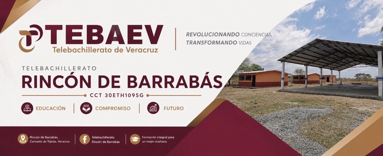 Identidad institucional y fotografía del Telebachillerato Rincón de Barrabás